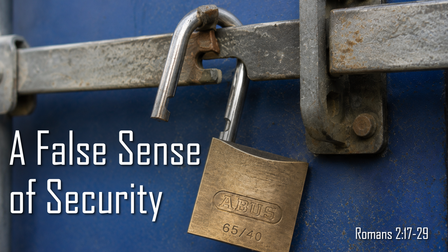 A False Sense of Security